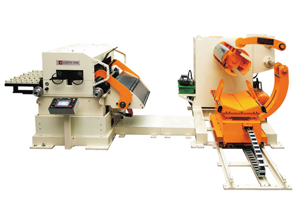 三機一(yi)體NC高配型精(jīng)密料架矯直(zhi)送料機